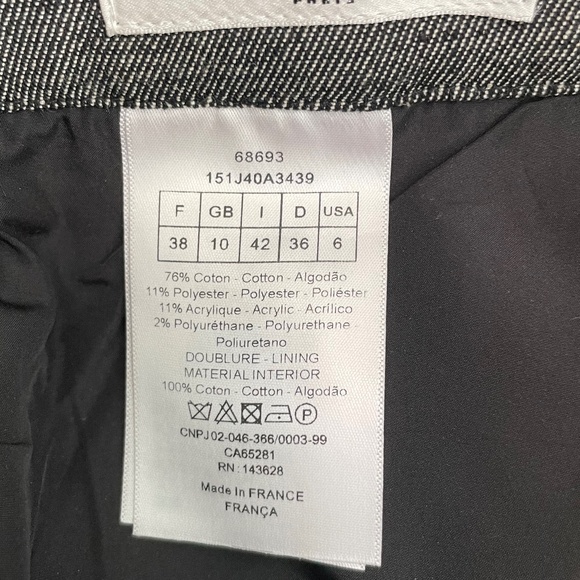 Dior Denim skirt lined size small - Picture 3 of 8